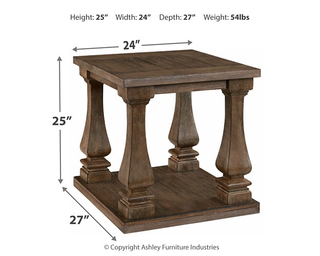 Johnelle Coffee Table with 1 End Table